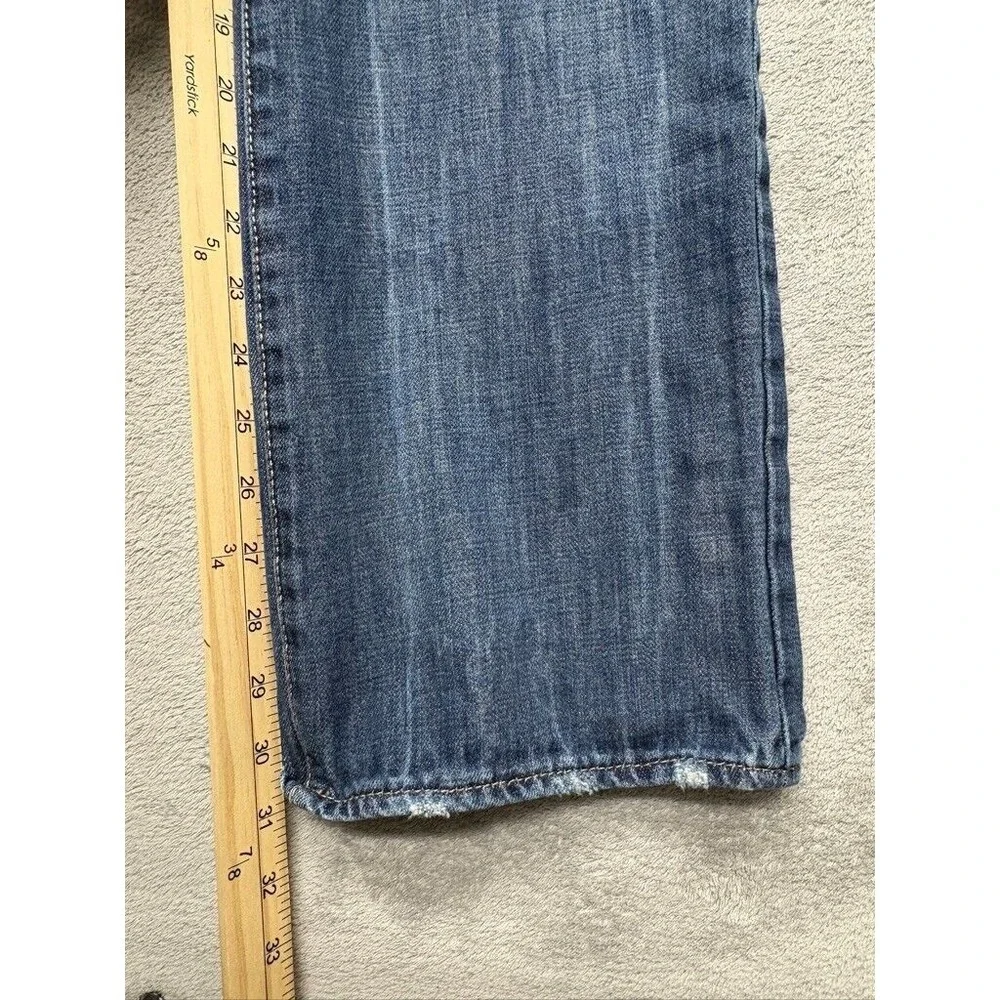 Rock & Republic‎ Straight Jeans Mens Blue Measured 29x31 Denim Embroidered